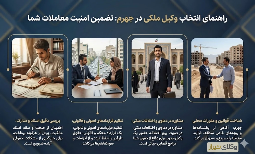 بهترین وکیل ملکی در جهرم